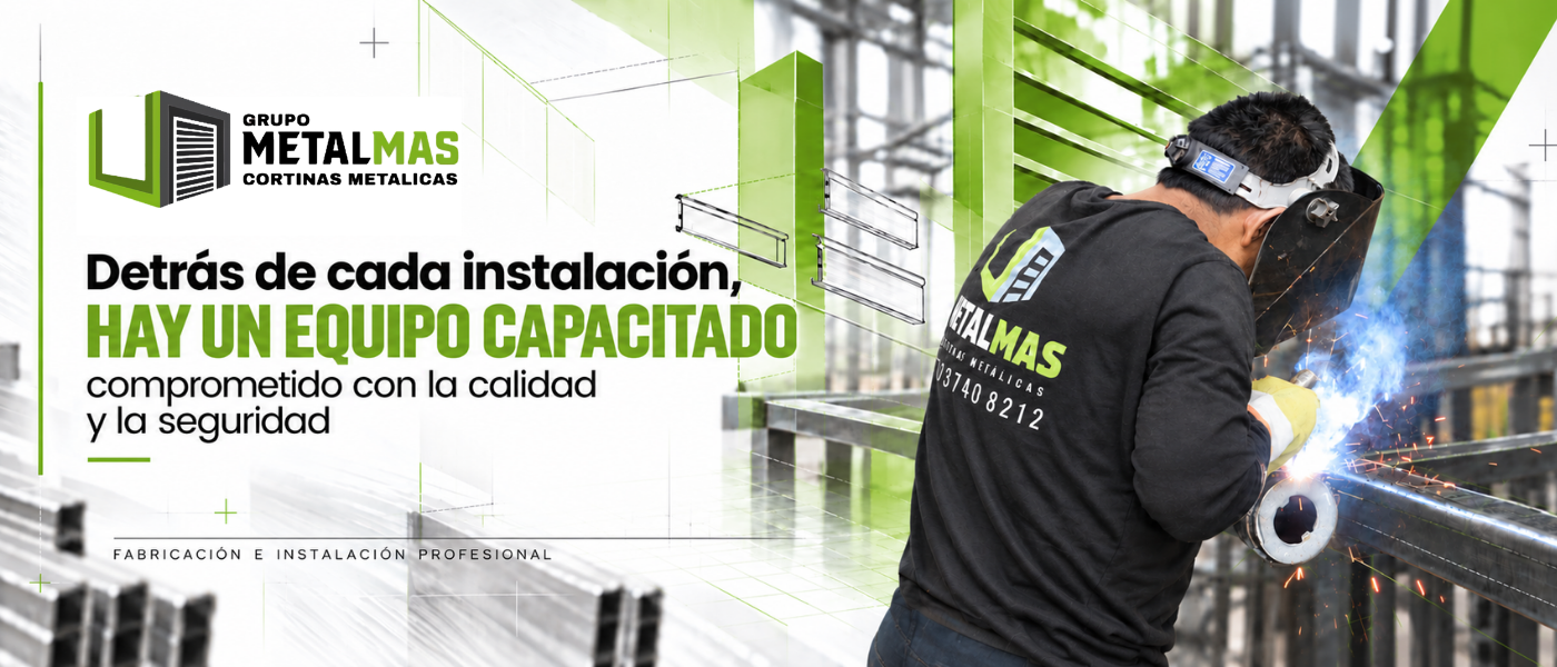 Fabricación e Instalación de cortinas metálicas e inyectadas -Metalmas